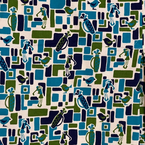 Liz Golf Midcentury Palm Sprigs Print Claiborne Skort/Skirt Size 12 - Picture 6 of 10